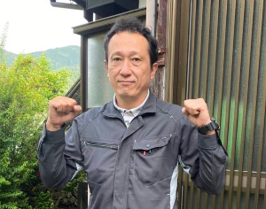 愛媛県南予の雨樋工事で活躍